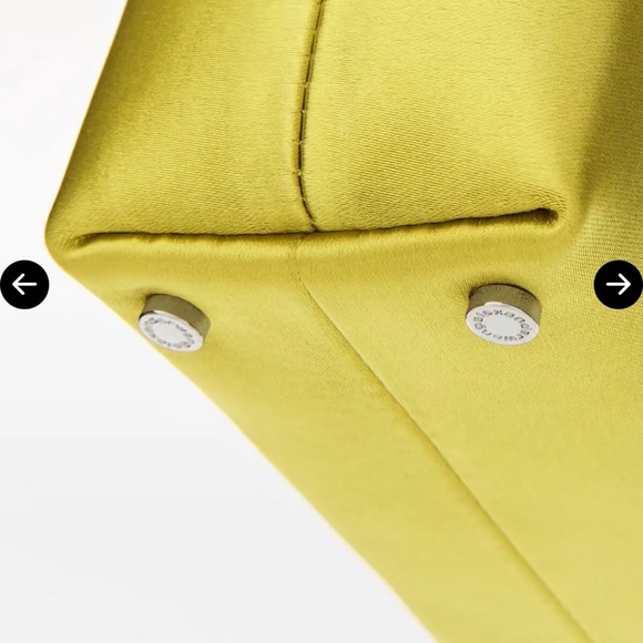 Alexander Wang Heiress Medium Pouch in Satin w/ Crystal Embellishment Light Kiwi - Picture 3 of 11